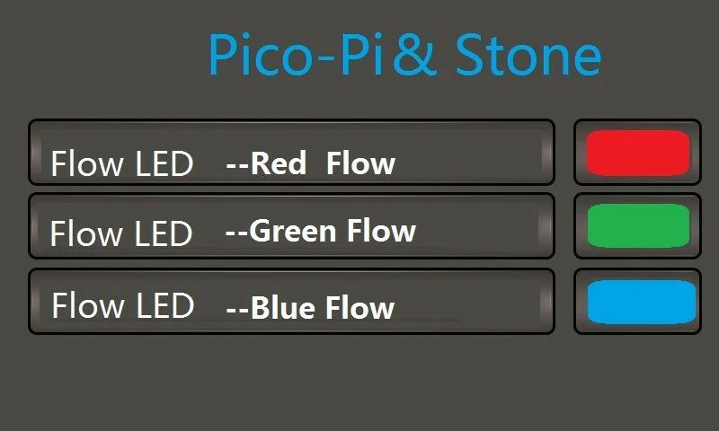Raspberry PI Pico and STONE Display Dazzling Light Control System