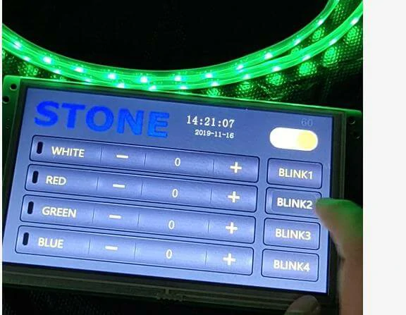 Control-WS2812B_RGB-lamp-by-STONE-display-module
