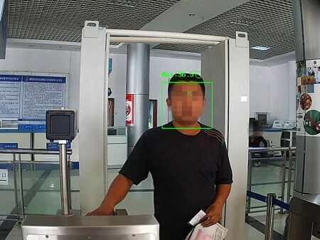 Airport - railway - station - customs and other core passageway used for temperature measuring instruments