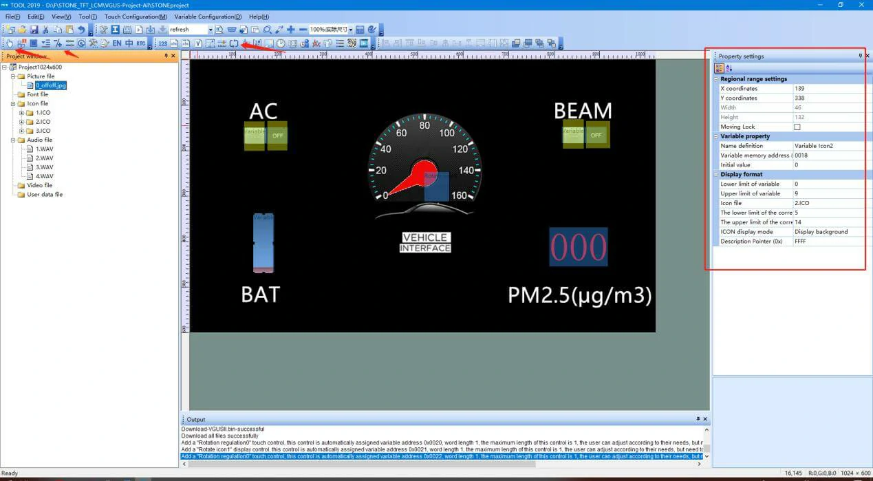 LCD Screen for Car Dashboard