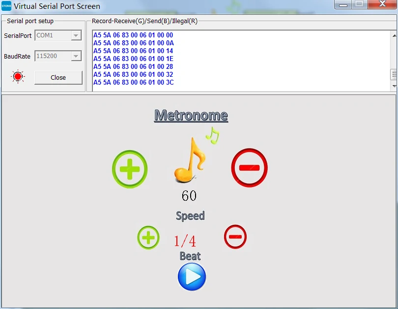 STONE-STVC070WT-01-HMI-Screen-ARDUINO-Musical-Metronome