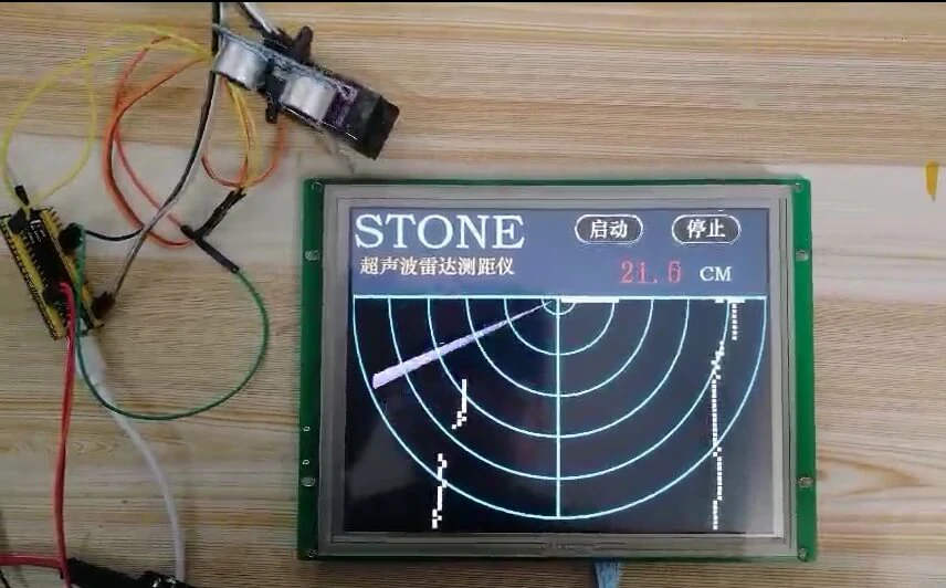 STONE-TFT-LCD-Module-STM32-Ultrasonic-Dstance-Measurement
