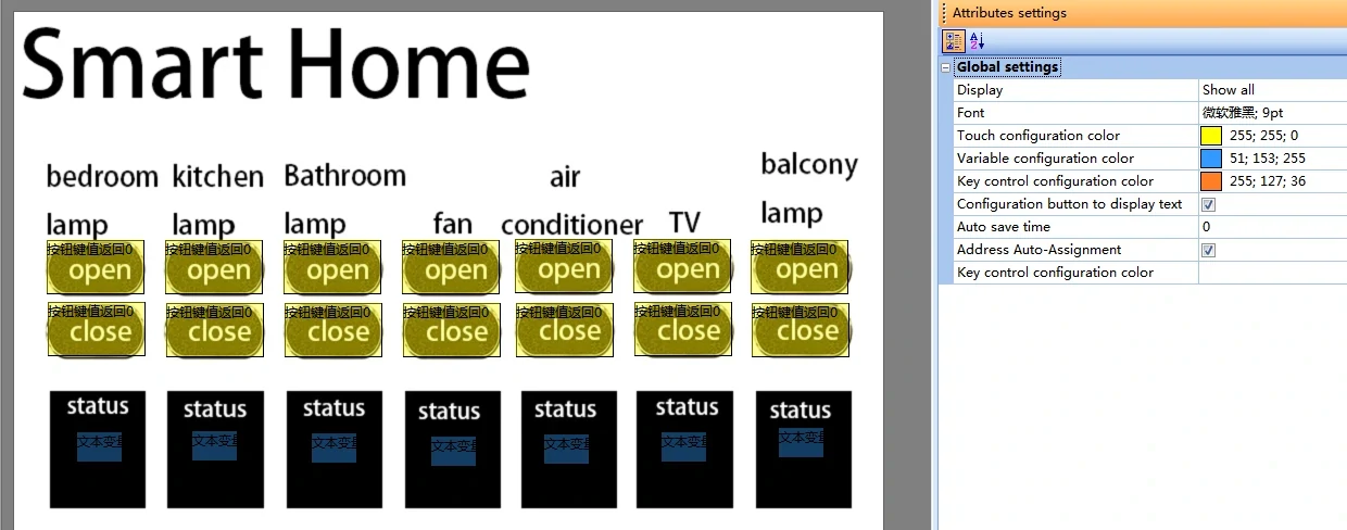 STONE-display-screen-STM32-MCU-relay-module-to-control-smart-home-appliances