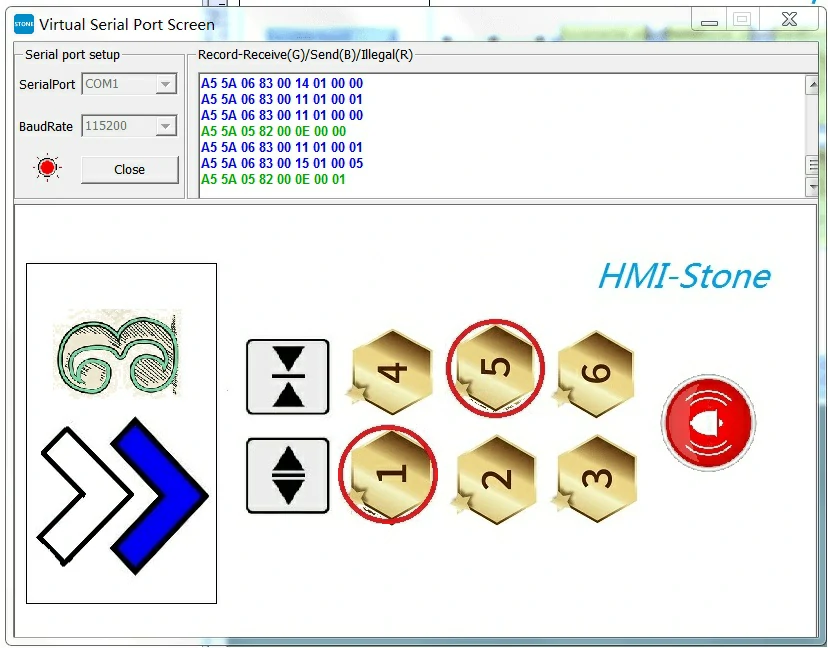 STONE+STVC070WT-01+Elevator+display+and+control+system+based+on+Stone+HMI+screen