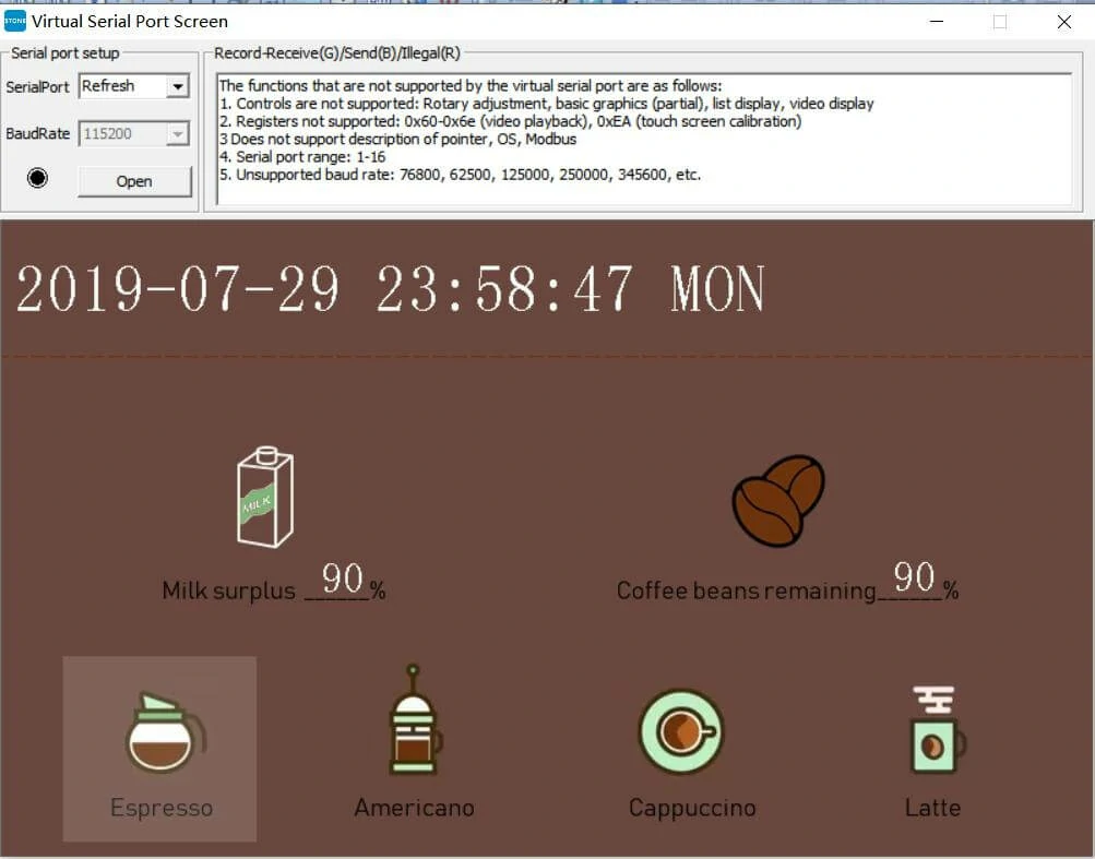 STONE-display-STM32-Coffee-Maker