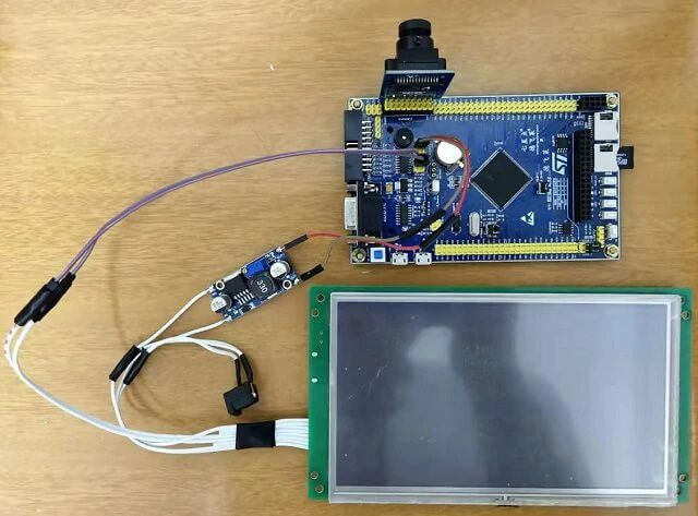 ov7670-camera-module-connection-with STONE-display-module