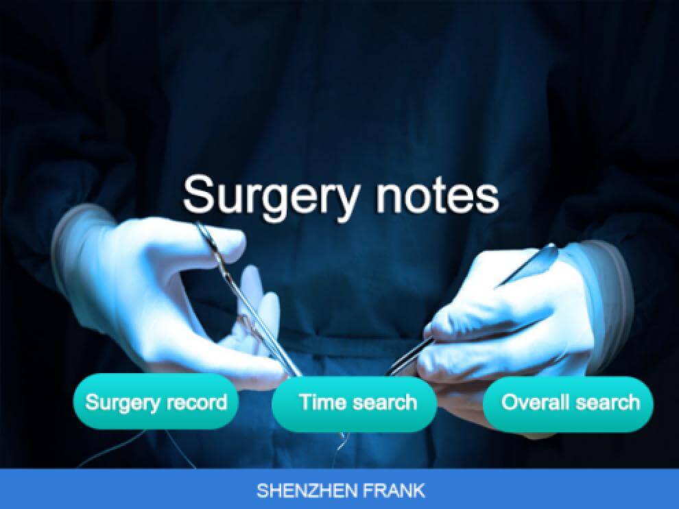 Record medical procedure notes with STONE serial LCD Screen