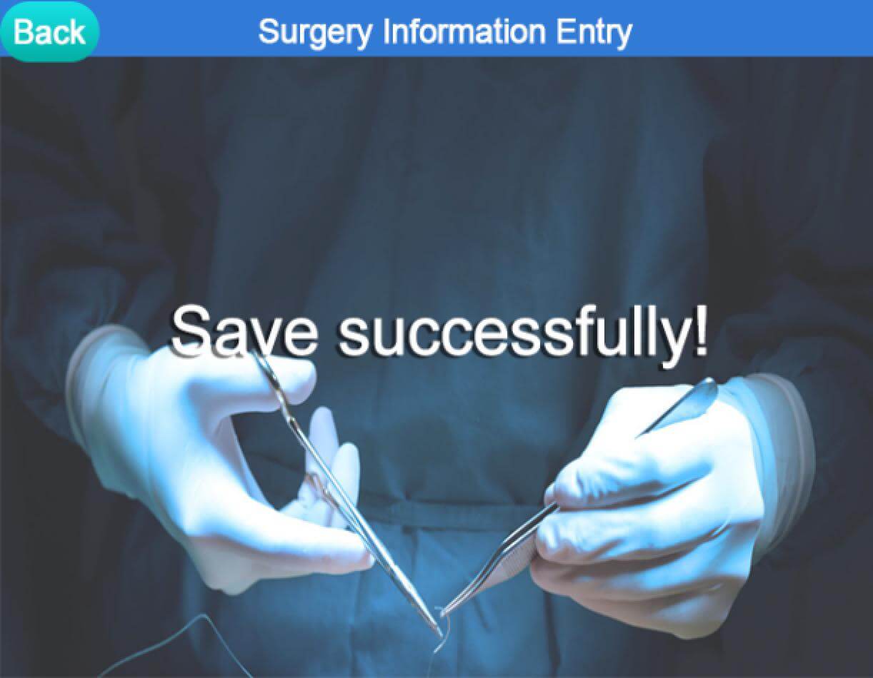 Record medical procedure notes with STONE serial LCD Screen