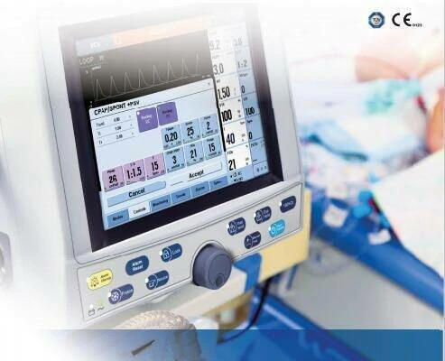 Touch-screen-for ventilator
