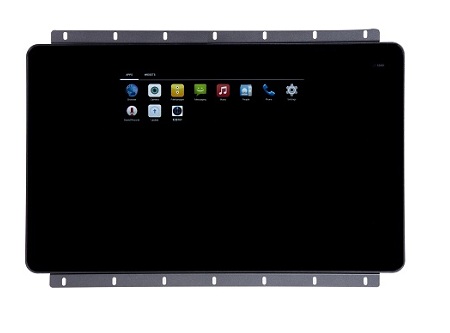 a black tablet with a black screen